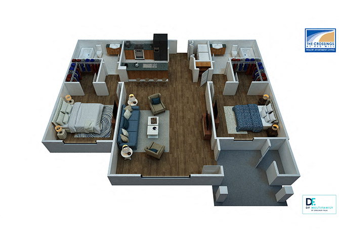 Catamaran Floor Plan At Virginia Beach Apartments