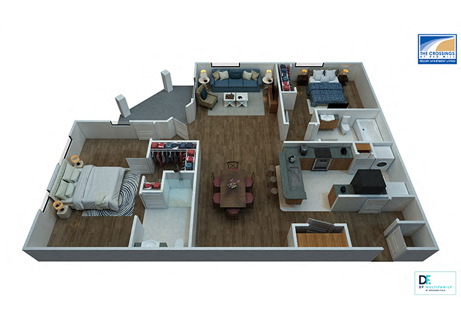 Midship Floor Plan At Virginia Beach Apartments