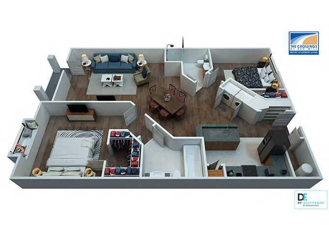 Starboard Floor Plan At Virginia Beach Apartments