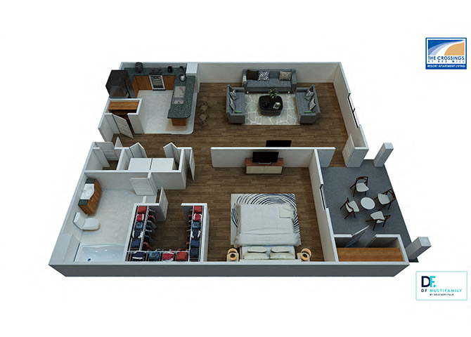 Starfish Floor Plan At Virginia Beach Apartments