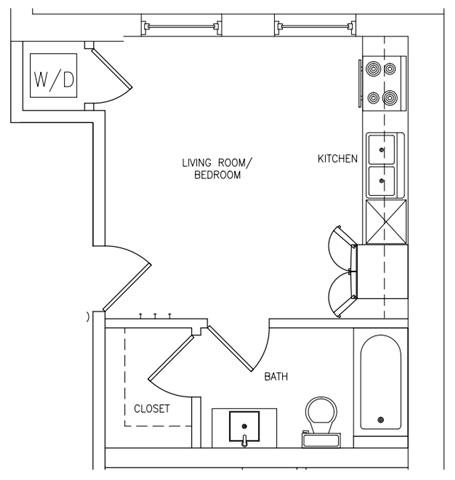 STUDIO Floor Plan 18