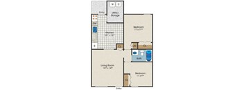 two bedroom townhouse for rent