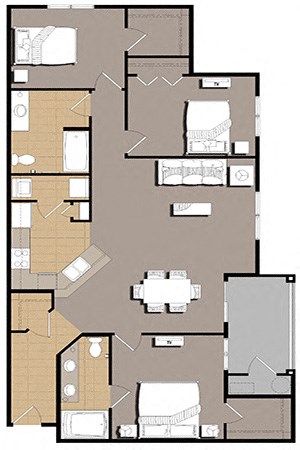 Three Bed Two Bath