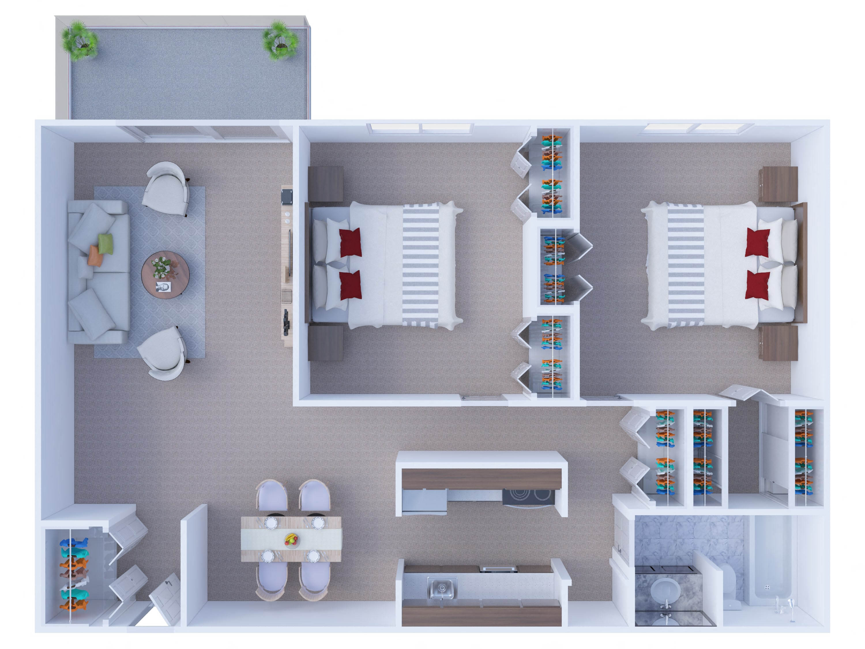 2 Bedroom Floor Plan B1