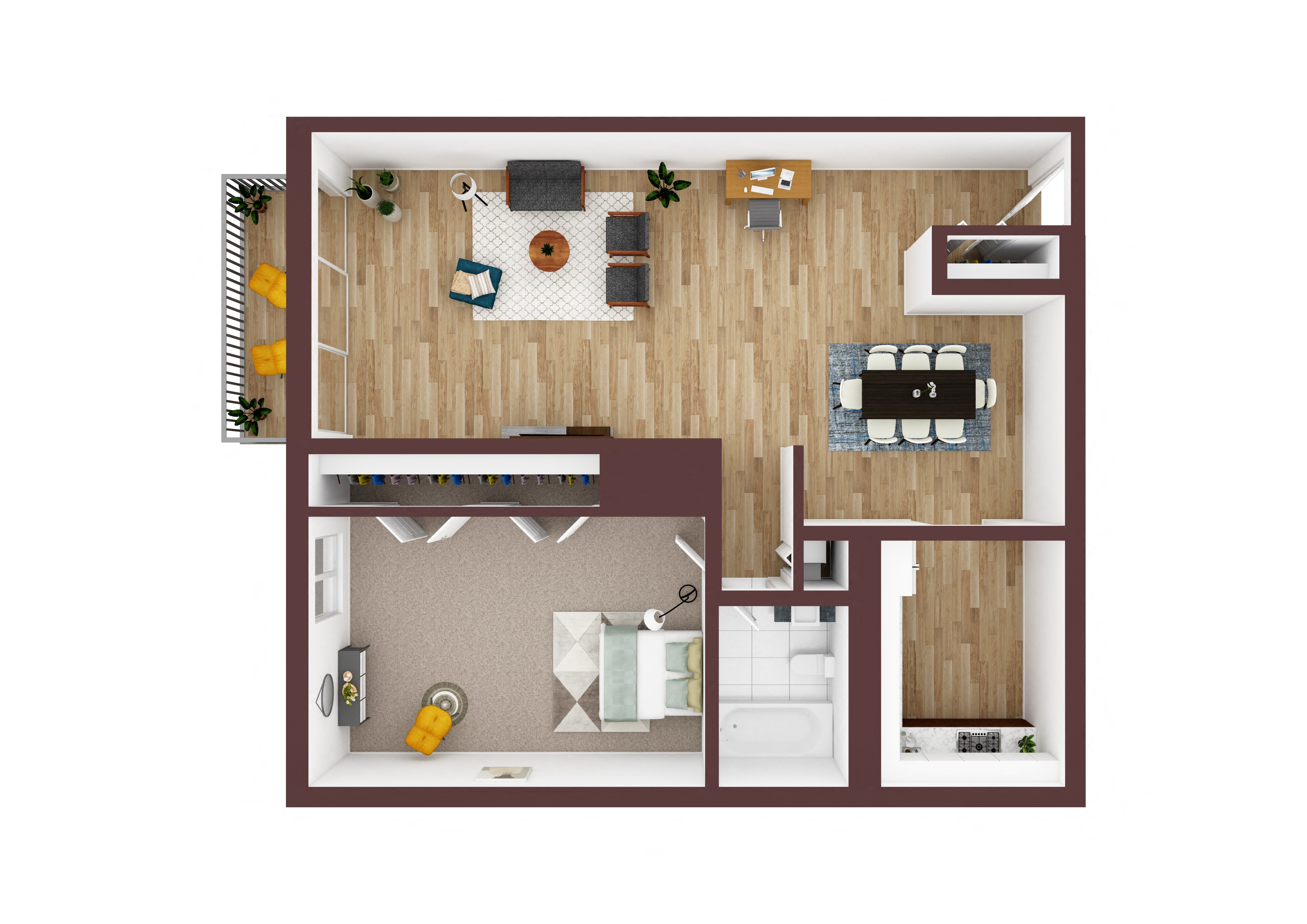 Montrose- 1 Bedroom 1 Bath
