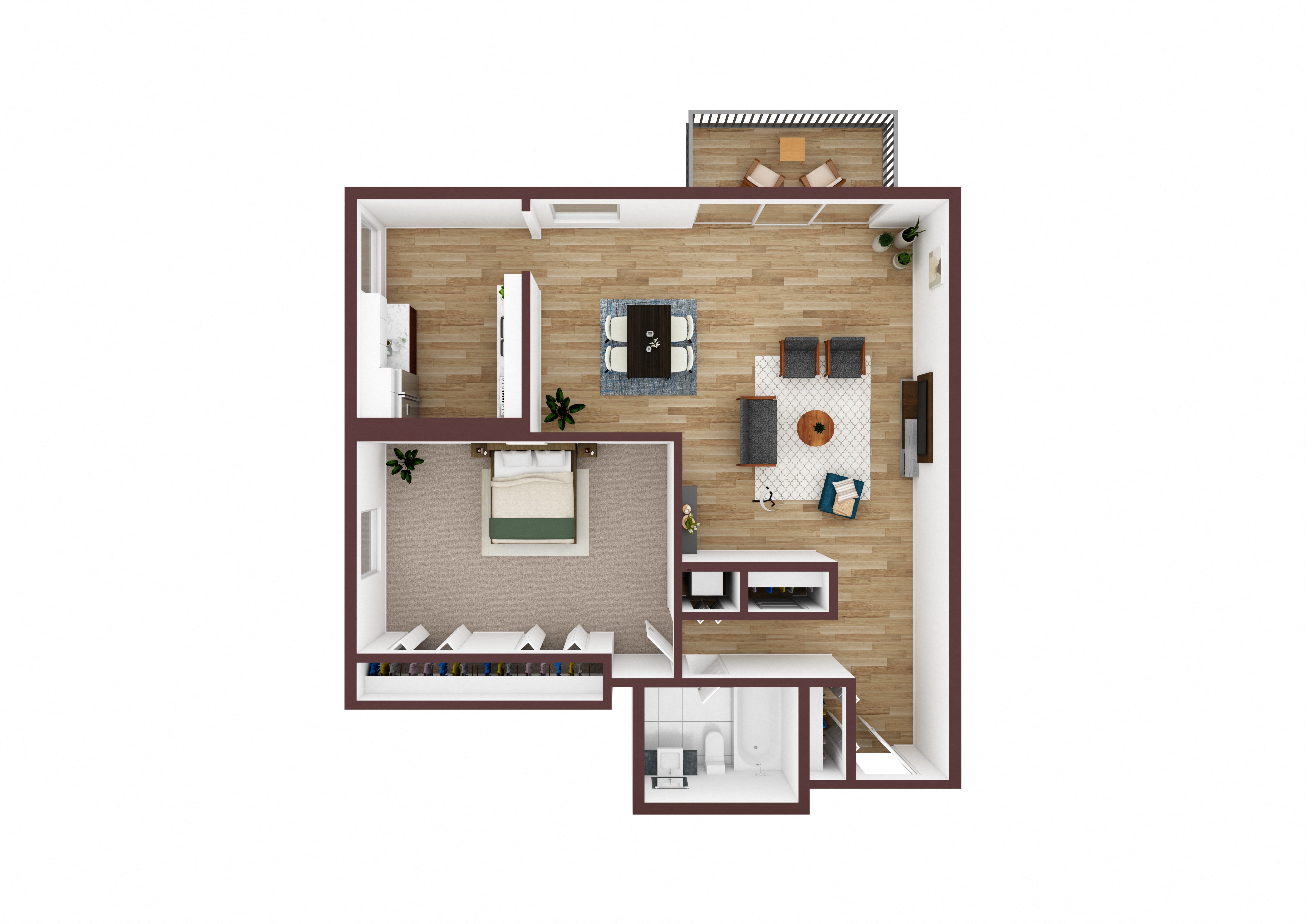Woodmont- 1 Bedroom, 1 Bath