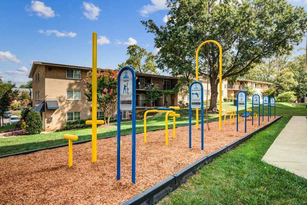 our playground is in front of our apartments in the community