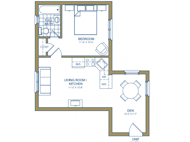 1 bedroom floor plan 1 bedroom floor plan