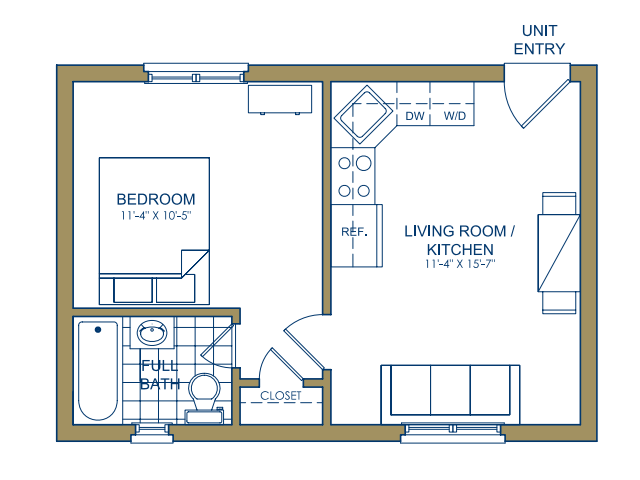 1 bedroom floor plan 1 bedroom floor plan