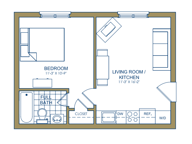 1 bedroom floor plan 1 bedroom floor plan