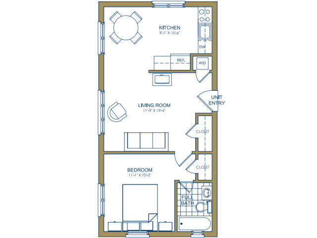 1 bedroom floor plan 1 bedroom floor plan