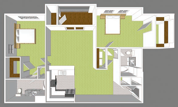 Commons Two Bedroom Large