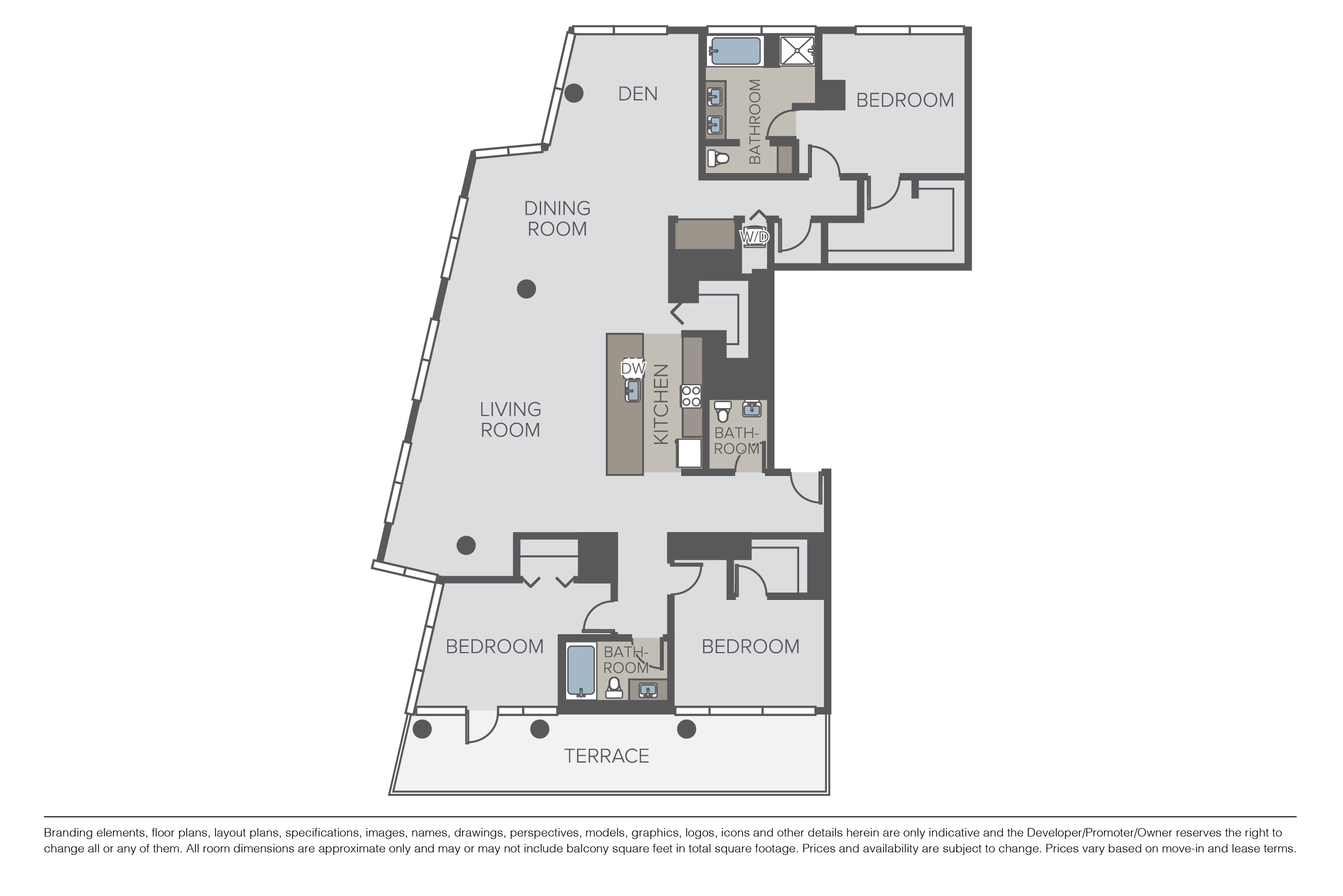Plan 3C + Den Penthouse