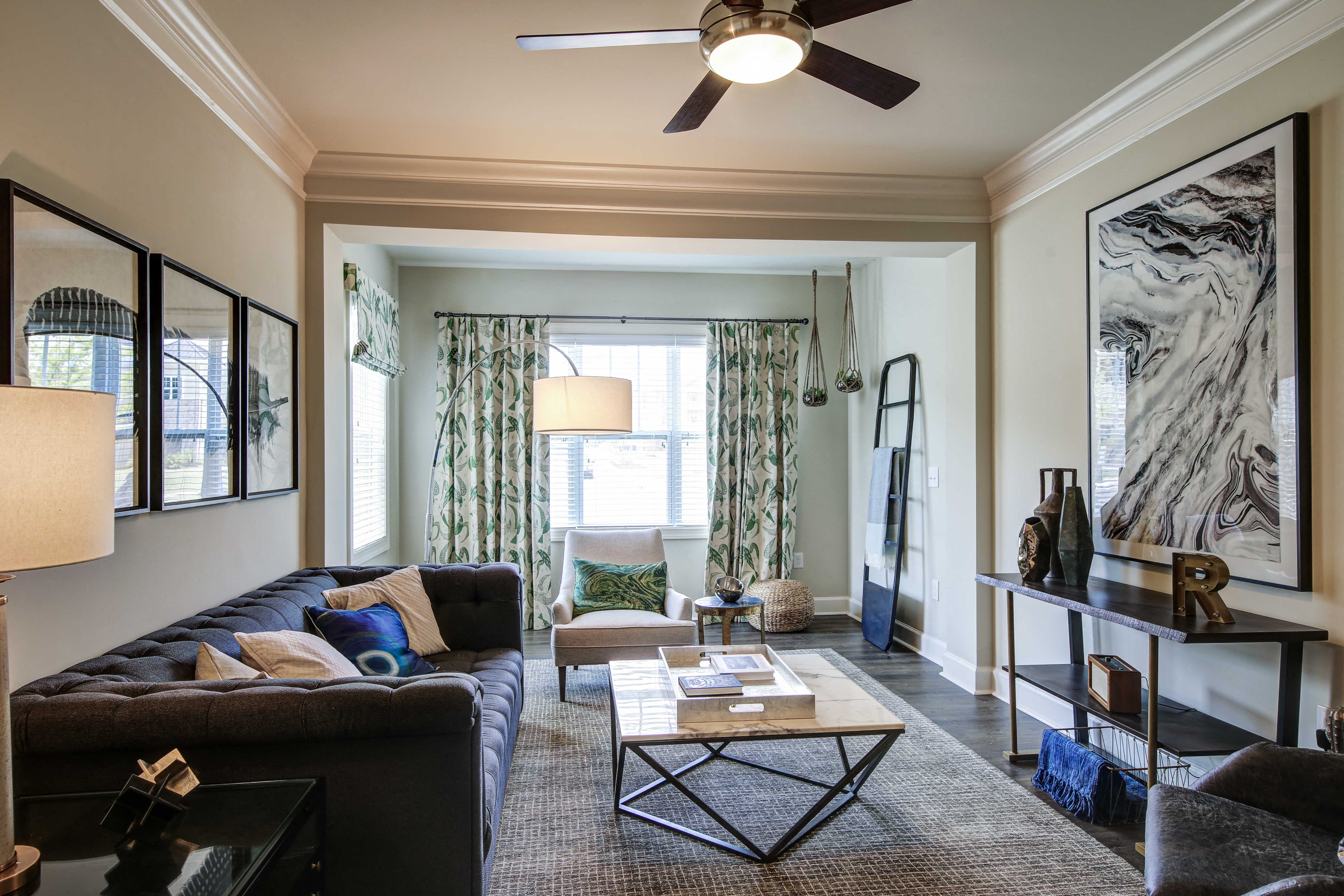 Modern Living Room at Residences at Century Park, South Carolina