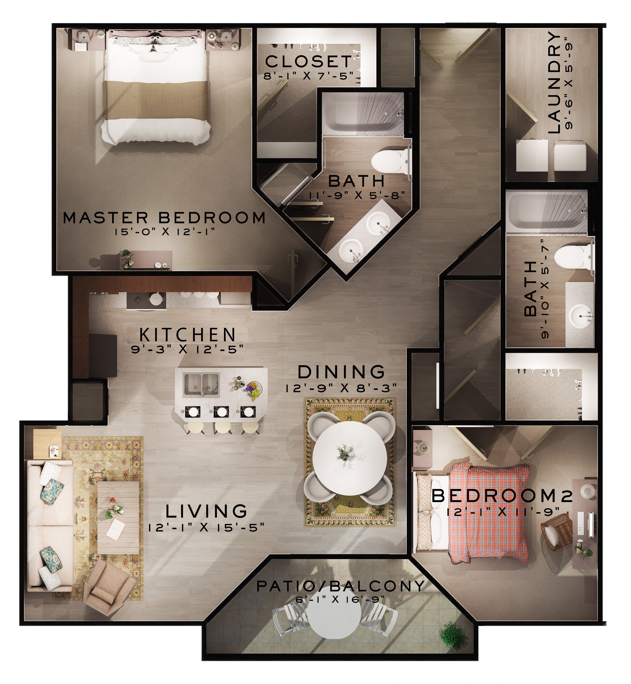 Suber Floor Plan at Residences at Century Park, Greer, 29650