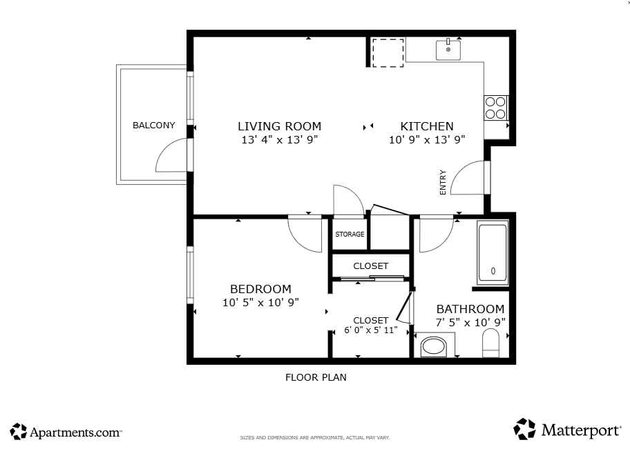1 bedroom 1 bath