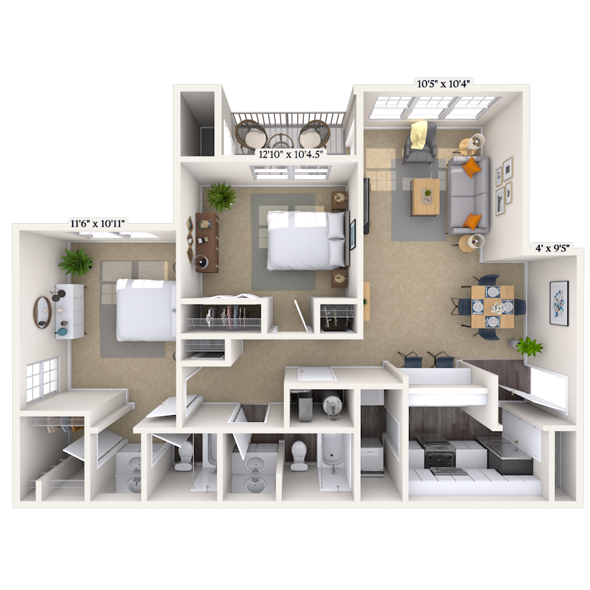 2829 Caldwell Road Studio-3 Beds Apartment for Rent - Photo Gallery 20