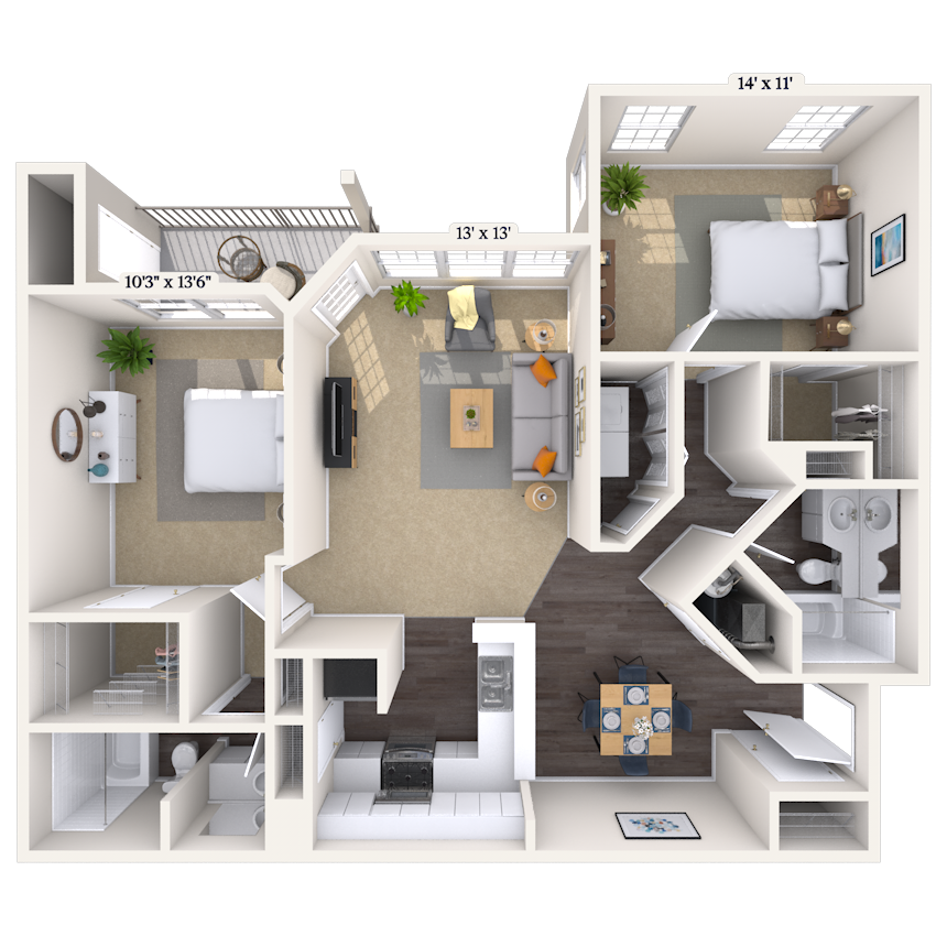 2829 Caldwell Road Studio-3 Beds Apartment for Rent - Photo Gallery 19