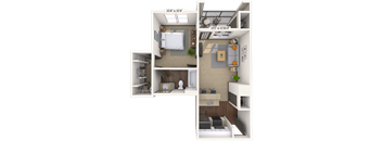 Traditional 1x1 545-550 SF