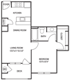 Traditional 1x1 545-550 SF