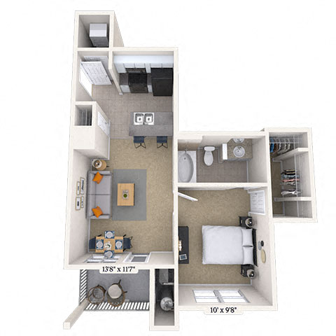 5804 Post Corners Trl 1-3 Beds Apartment for Rent - Photo Gallery 18