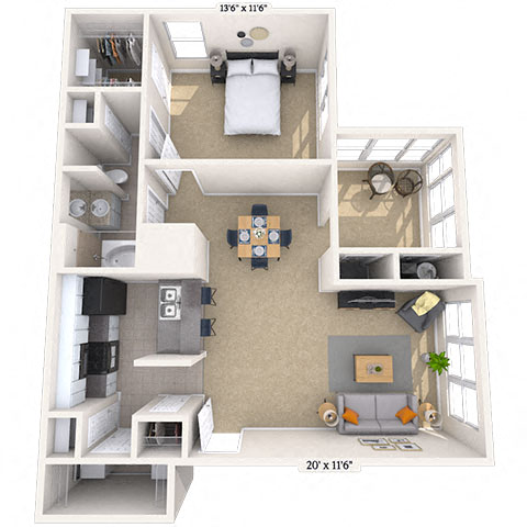 5804 Post Corners Trl 1-3 Beds Apartment for Rent - Photo Gallery 17