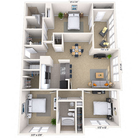 5804 Post Corners Trl 1-3 Beds Apartment for Rent - Photo Gallery 22