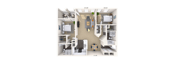 Traditional 2x2 1214-1488 SF