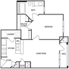 Traditional 1x1 595 SF