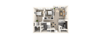 Traditional 2x1 998-1089 SF