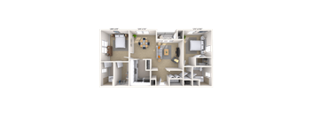 Traditional 2x2.5 1024-1267 SF