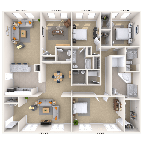 4403 Northside Pkwy. Studio-4 Beds Apartment for Rent - Photo Gallery 40