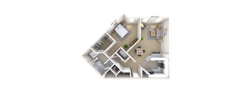 Traditional 1x1 928-946 SF