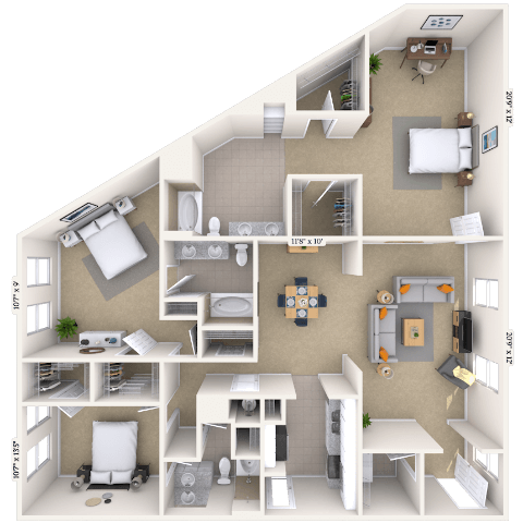 4403 Northside Pkwy. Studio-4 Beds Apartment for Rent - Photo Gallery 42