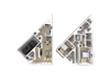 Townhome 2x2.5 1086-1087 SF
