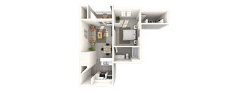 Traditional 1x1 563-612 SF