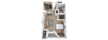 Traditional 1x1 634-792 SF