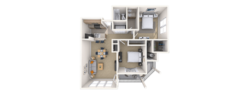 Traditional 2x1 993 SF