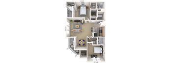 Traditional 2x2 1150 SF