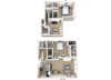 Townhome 2x2 1302 SF