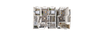 Loft 2x2 1156-1338 SF