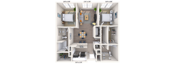 Traditional 2x2 1097-1197 SF