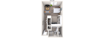 Studio 0x1 488-595 SF