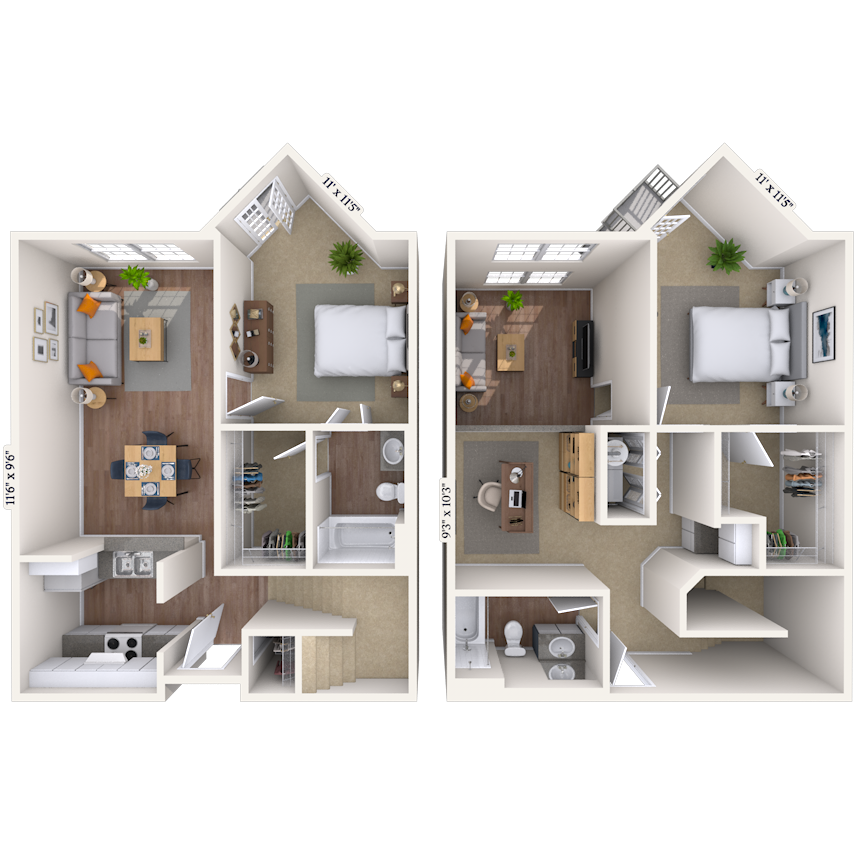 Dual Level 2x2 1234-1236 SF