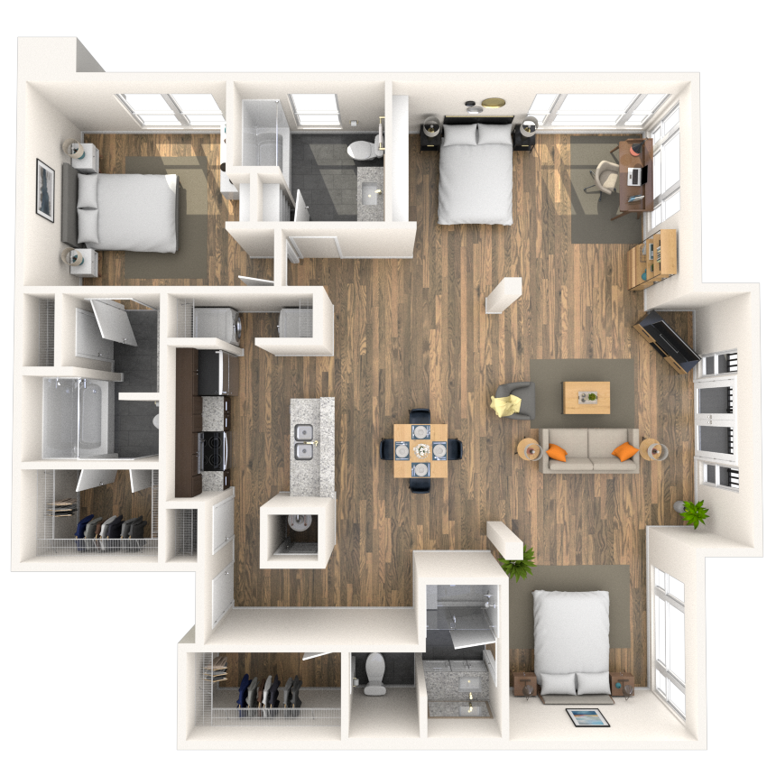 Loft 1x3 1536 SF