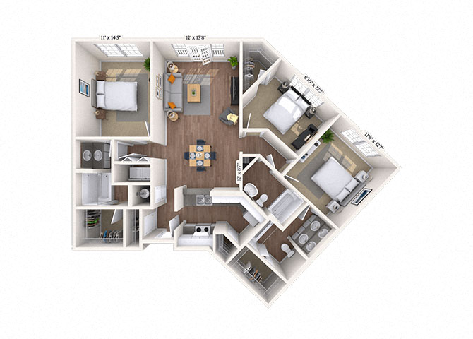 3400 Stratford Road Studio-3 Beds Apartment for Rent - Photo Gallery 49