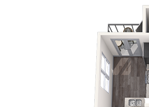 Studio 2x1.5 896-963 SF