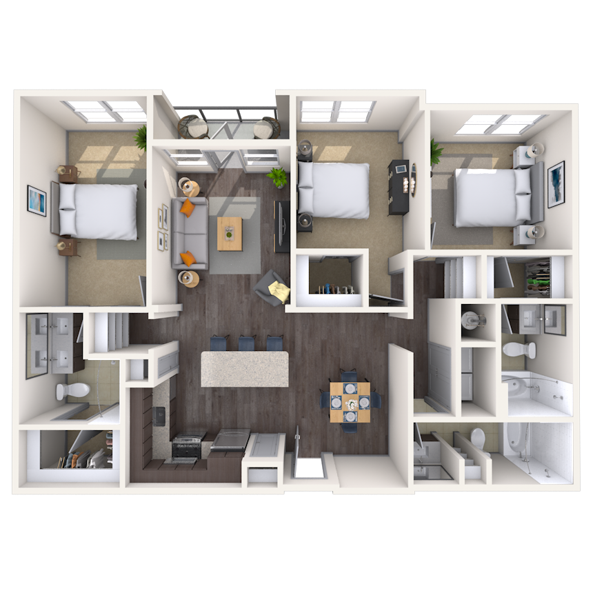 600 Phipps Boulevard Studio-3 Beds Apartment for Rent - Photo Gallery 37