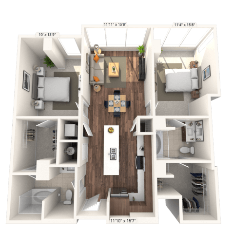 600 Phipps Boulevard Studio-3 Beds Apartment for Rent - Photo Gallery 32