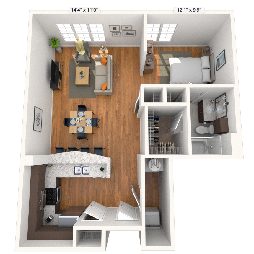 Loft 0x1 710 SF
